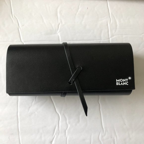 Mont Blanc Original Sunglasses / Eyeglasses Leather Black Case & Cloth main image 7